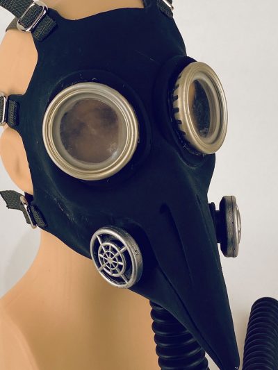 Plague Doctor - gas mask, closeup