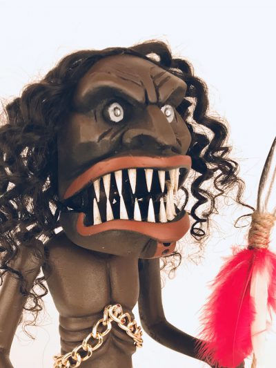 Zuni Fetish Doll, close-up view