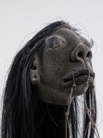 Shrunken Head Model (Fallen Warrior), close-up